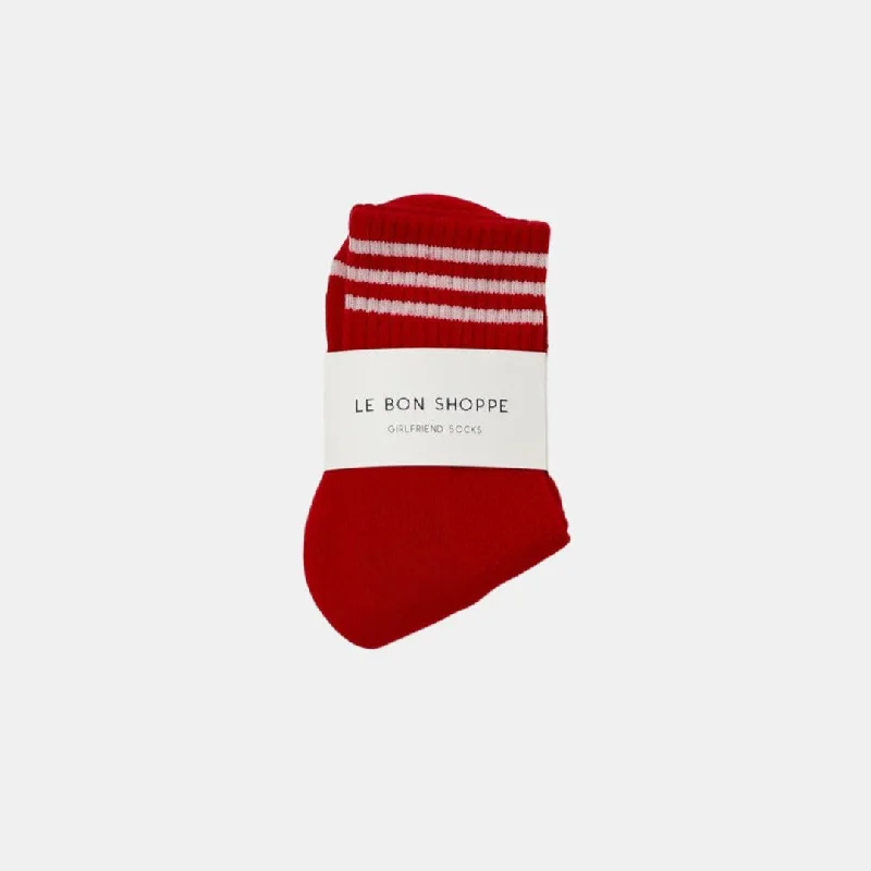 Thick winter crew socks for snow-Girlfriend Socks (Scarlet)