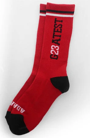 Thin dress socks for suits-Greatest (Red Socks)