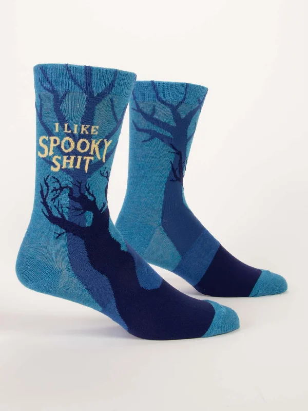 Small patterned crew socks for children-I Like Spooky Shit M-Crew Socks