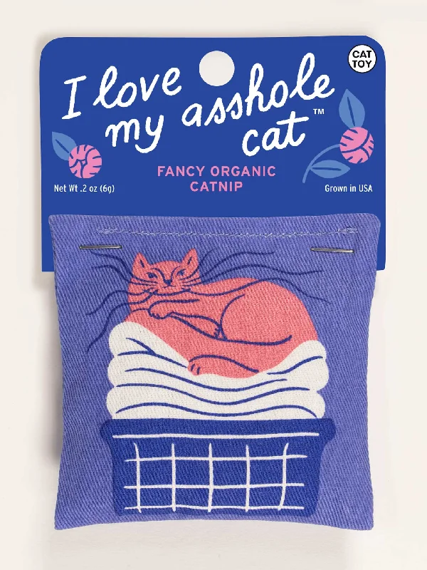 Thick outdoor crew socks for trails-I Love My Asshole Cat Catnip Toy