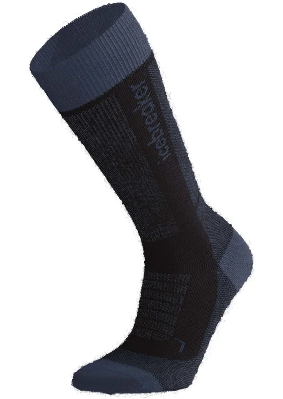 Small patterned crew socks for toddlers-Icebreaker Junior Merino Ski+ Medium OTC Socks