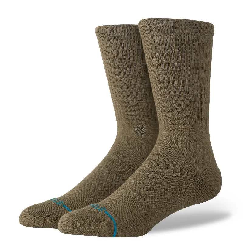 Anti-slip ankle socks for yoga-ICON ORGANIC CREW SOCK