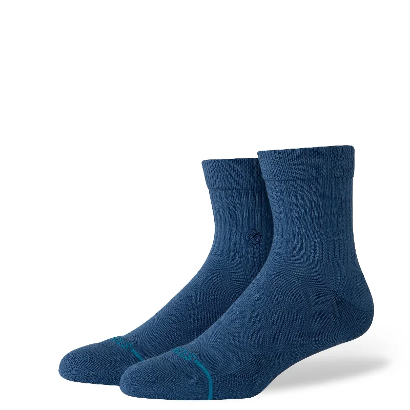 Breathable athletic crew socks for gym-ICON QUARTER SOCK