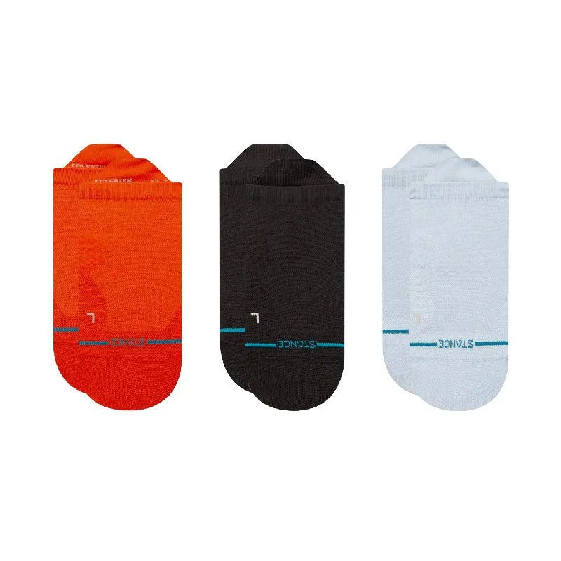 Small striped crew socks for kids-ICONIC ULTRA LIGHT TAB SOCK 3 PACK