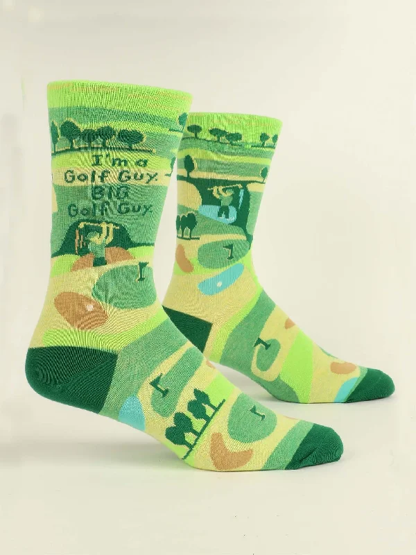 Contemporary polka dot ankle socks for women-I'm A Golf Guy. BIg Golf Guy. M-Crew Socks