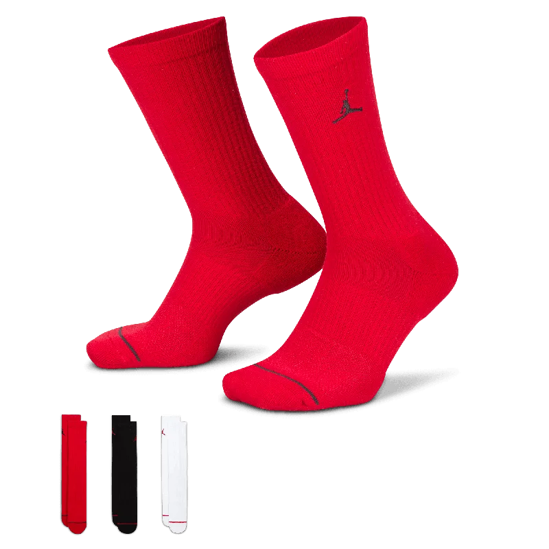 Thin dress crew socks for formal-Jordan Everyday Crew Socks (3 pairs)