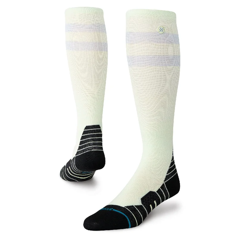 Minimalist white crew socks for sleek-JOVEN ULTRA LIGHT WOOL SNOW SOCK