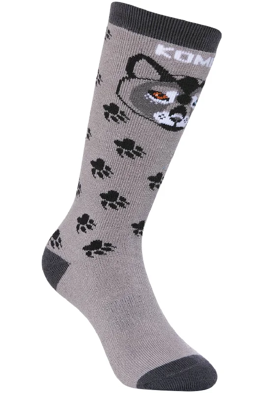 Vintage patterned crew socks for preppy-Kombi Toddler Animal Family Winter Socks