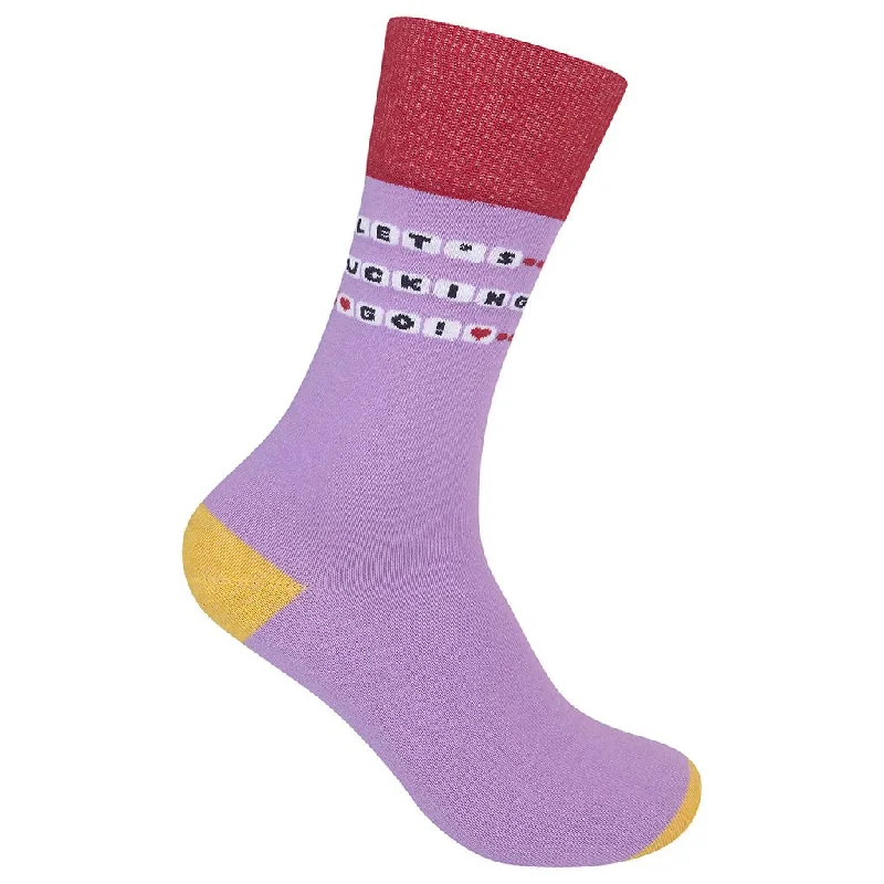 Lightweight socks for summer-Let's Fucking Go Swifties Socks