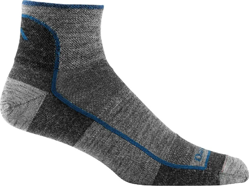 Long running crew socks for support-Run | Men's Lightweight Quarter Crew #1715