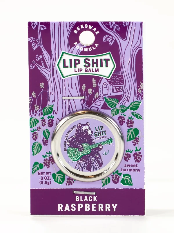 Fluffy socks for bedtime-Lip Shit Lip Balm-Black Raspberry