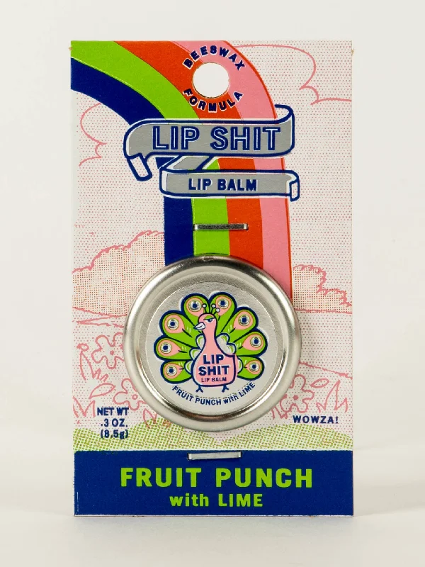 Novelty socks for holiday gifts-Lip Shit Lip Balm-Fruit Punch with Lime