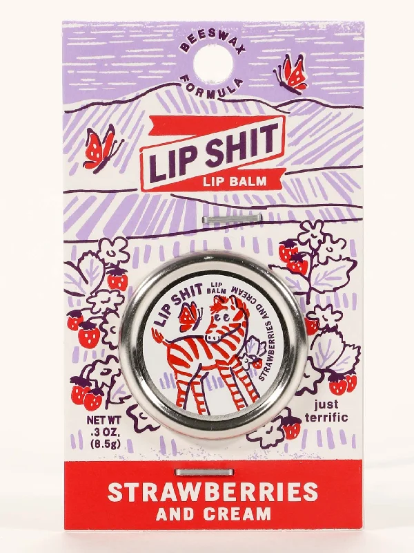 Lightweight ankle socks for sneakers-Lip Shit Lip Balm-Strawberries And Cream