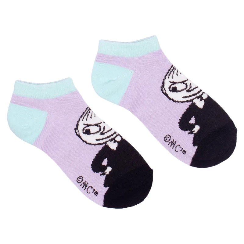 Minimalist gray socks for everyday-Little My Pranking Women´s Ankle Socks - Lilac