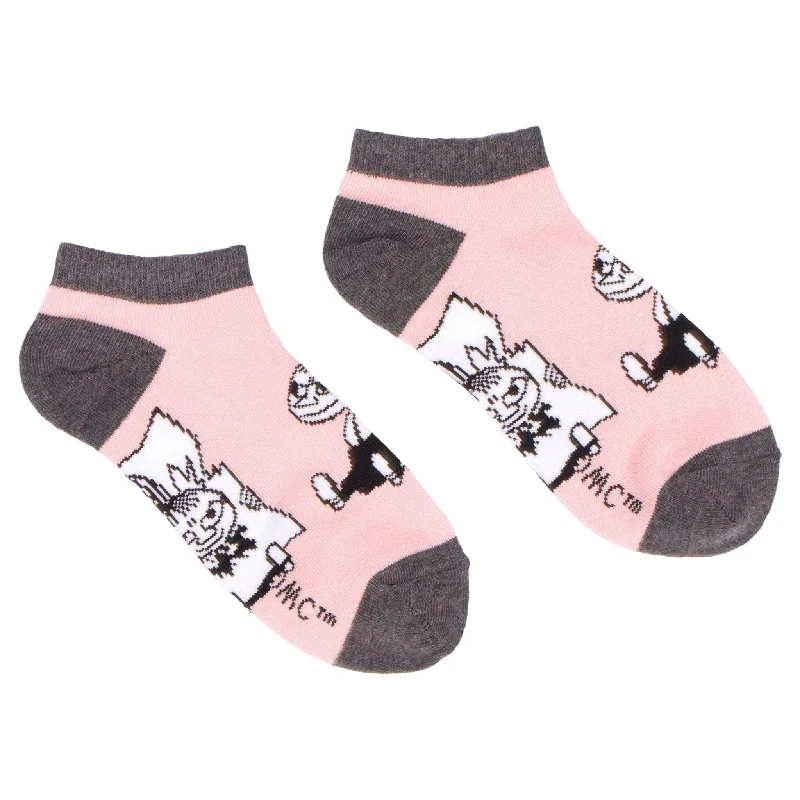 Modern striped ankle socks for trend-Little My Pranking Women´s Ankle Socks - Pink