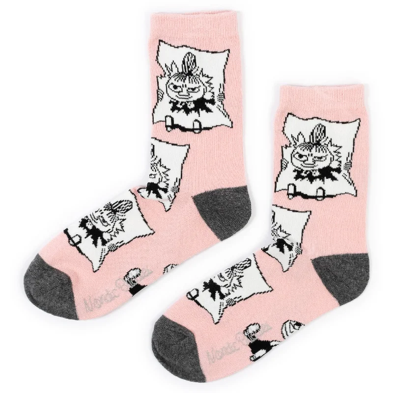 Grip ankle socks for safety-Little My Pranking Women´s Socks - Pink