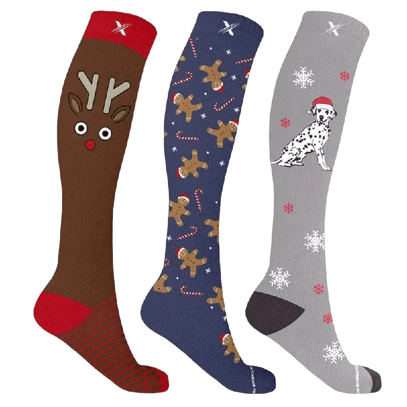 Vintage patterned crew socks for preppy-Lucky Charms Graduated Socks (3-Pairs)