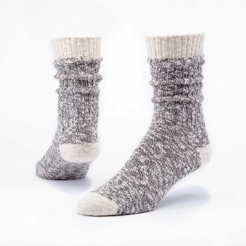 Large knee-high crew socks for style-Ragg | Relaxed Fit | 88.3% Organic Cotton | Heathered Crew