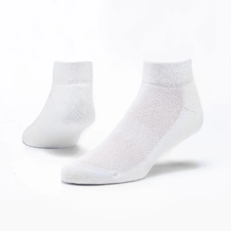 Long running crew socks for endurance-Sport Quarter | 74.4% Organic Cotton