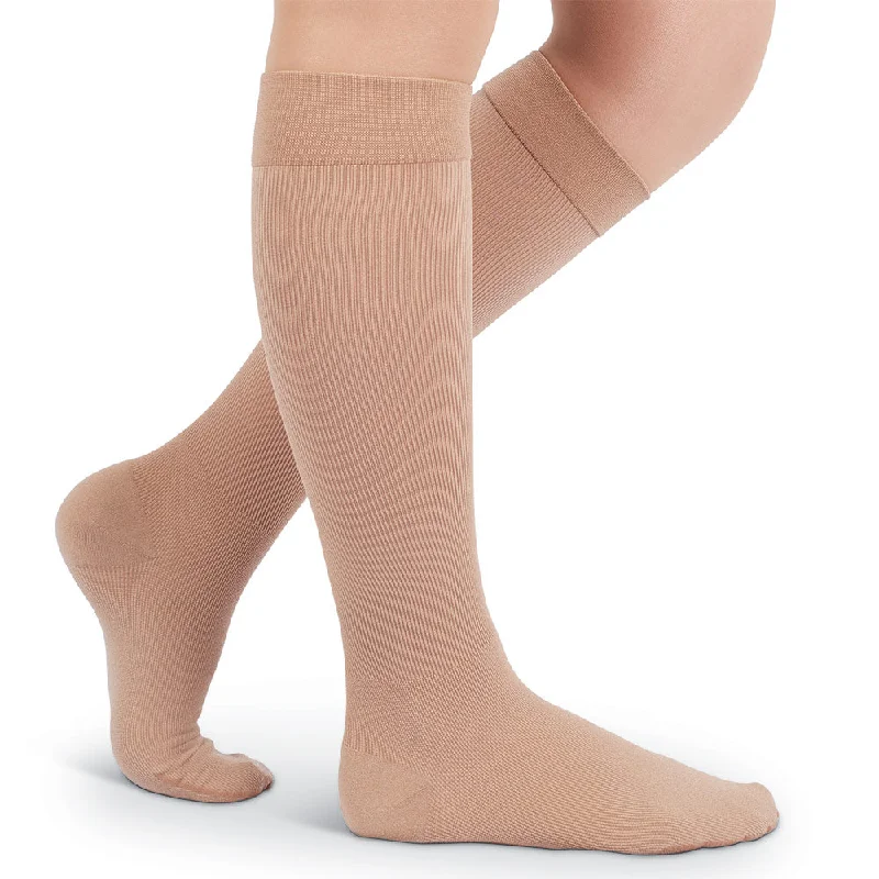 Thick hiking socks for trails-Mediven Angio 15-20 mmhg Knee High