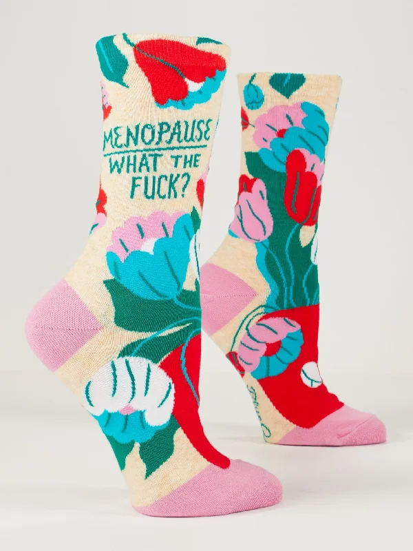 Lightweight socks for summer-Menopause. What The Fuck? W-Crew Socks