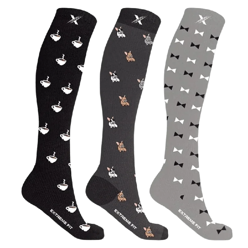 Long running ankle socks for marathon-Men's Patterns - the Multi-faceted Man (3-Pairs)