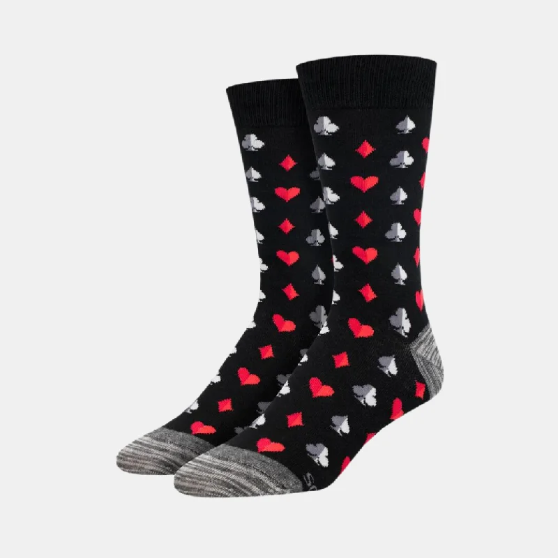 Contemporary crew socks for men-Men's They Suit You Socks - Black