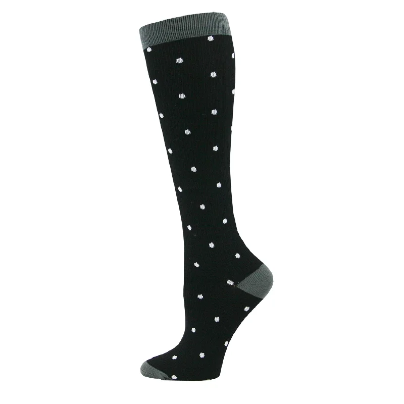 Custom printed socks for events-Mini Polka Dot Fashion Compression Socks 014