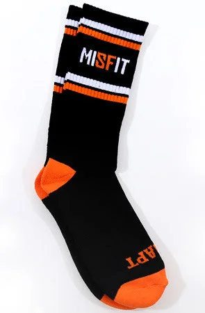 Rustic knitted socks for handmade look-Misfit (Black Socks)