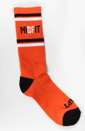 Long running socks for marathon-Misfit (Orange Socks)