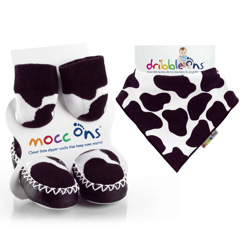 Small wool crew socks for babies-Mocc Ons Dribble Ons BUNDLE SS21A