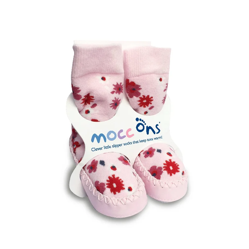 Custom logo ankle socks for branding-Mocc Ons Slipper Socks Full Range 2