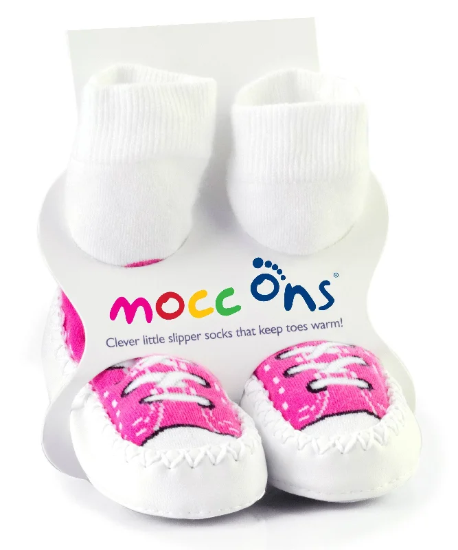 Fluffy crew socks for bedtime-Mocc Ons Slipper Socks Full Range 6