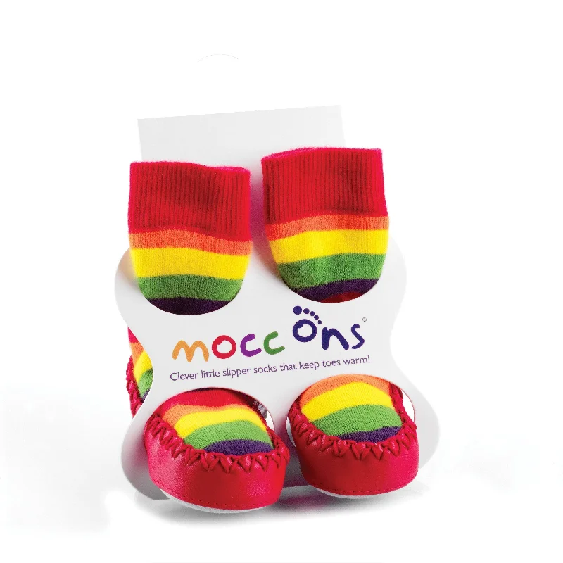 Modern polka dot socks for fun-Mocc Ons Slipper Socks Full Range SS21C