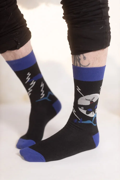 Lightweight ankle socks for sneakers-Mothman Believes in You Crew