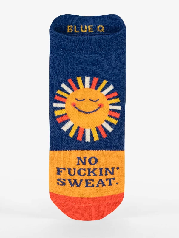 Lightweight running crew socks for breathability-No Fuckin' Sweat Sneaker Socks