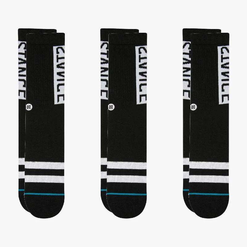 Contemporary ankle crew socks for men-OG BUNDLE CREW SOCK 3 PACK