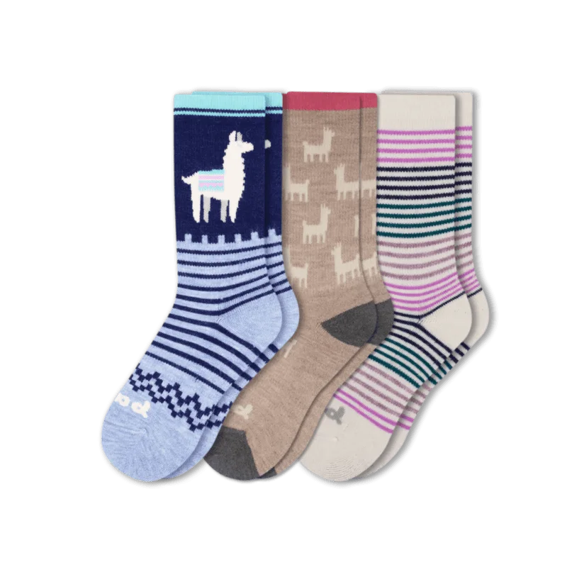 Blue Alpaca/AO Alpaca/Pink Stripes