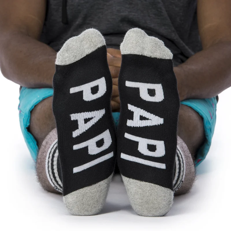 Rustic plaid wool socks for rugged-Papi Socks