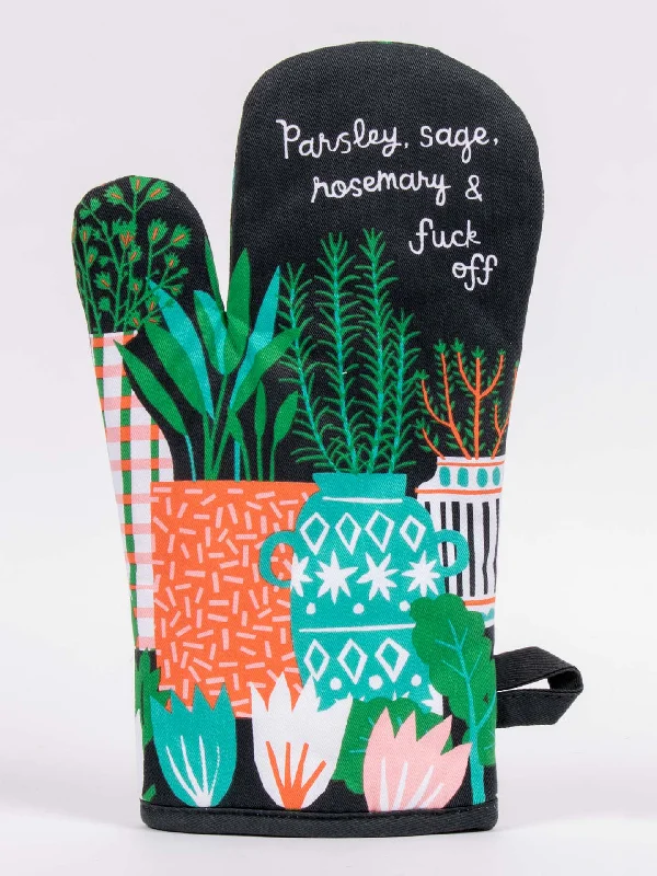 Small novelty ankle socks for kids-Parsley, Sage, Rosemary & Fuck Off Oven Mitt