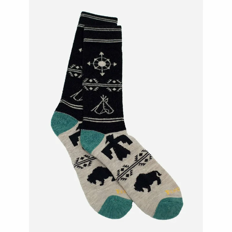 Long tube ankle socks for sports-Pendleton Navigator Camp Socks