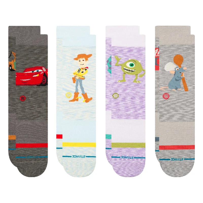 Novelty crew socks for holiday-PIXAR BOX SET SOCK