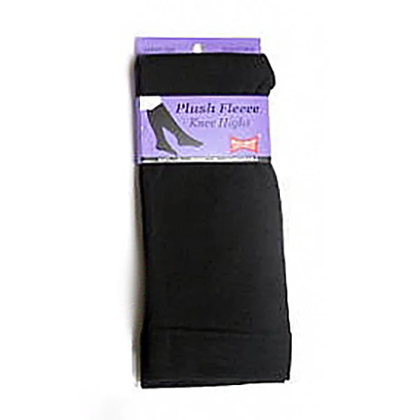 Thick cotton socks for warmth-Queen Fleece Lined Knee High QFL747