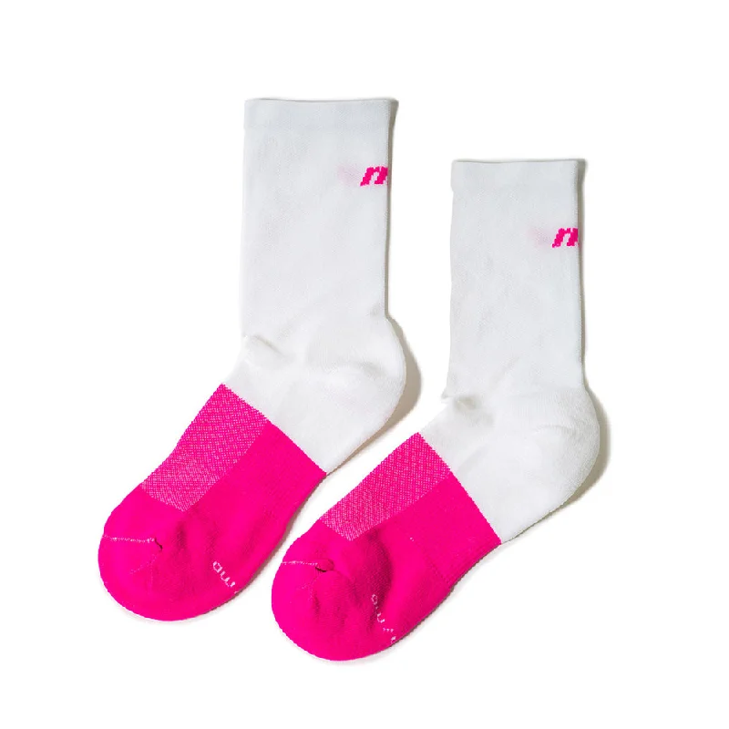 Small novelty crew socks for kids-Rnnr  Marathon Sock - Freshman white