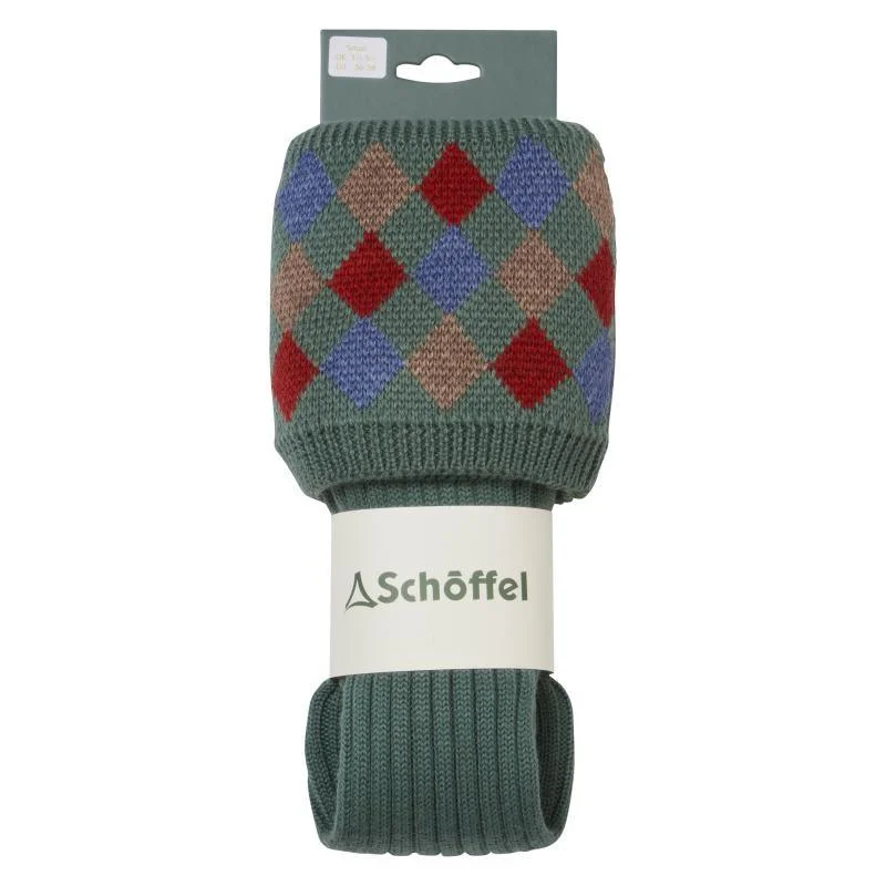 Thick hiking socks for trails-Schoffel Ptarmigan Ladies Merino Sock - Cedar Green