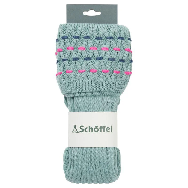 Contemporary crew socks for men-Schoffel Stitch II Ladies Merino Sock - Sage