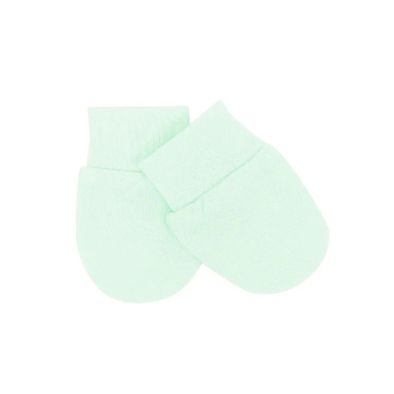 Contemporary polka dot socks for women-Scratch Mitten in Mint