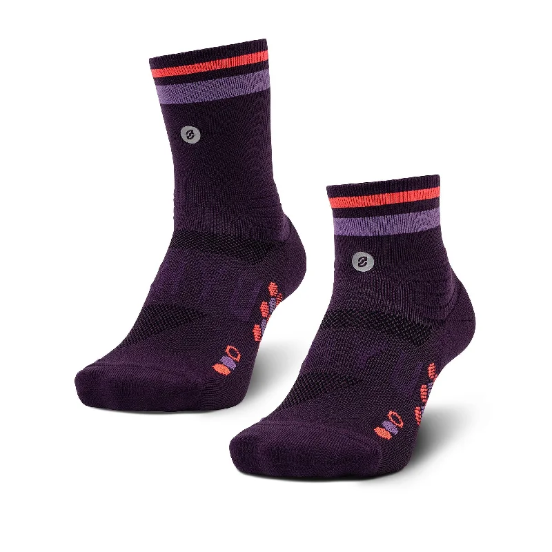 Minimalist black ankle socks for sleek-Shyu Racing Sock - Purple | Grape | Crimson