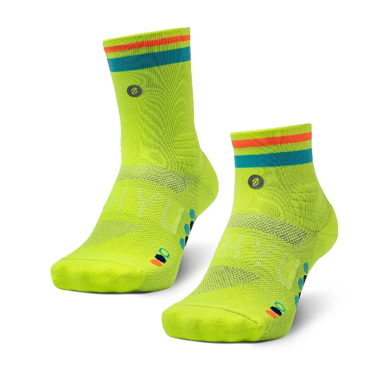 Luxury bamboo socks for luxury-Shyu Racing Sock - Volt | Pacific | Orange