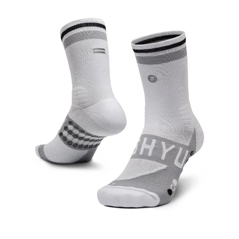 Organic bamboo socks for breathability-Shyu Racing Sock - White | Grey | Black